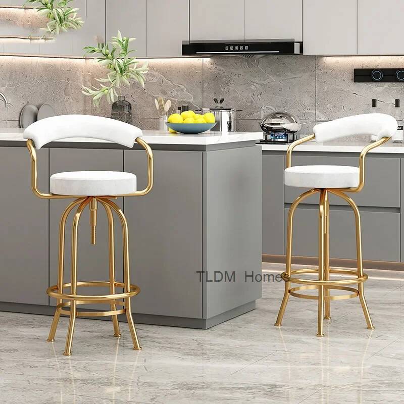Commercial Kitchen Counter - เก้าอี้ครัวสไตล์กลางศตวรรษ ปรับระดับได้ ราคาประหยัด เก้าอี้บาร์สูง พลาสติกใส ดีไซน์เก้าอี้ยาว