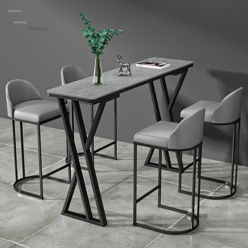 Commercial Kitchen Counter - # โต๊ะบาร์หินชนิดหรูหราเบาๆ สำหรับใช้ในบ้าน โต๊ะสูงสำหรับห้องครัว เฟอร์นิเจอร์สร้างสรรค์สำหรับคาเฟ่ โต๊ะรับประทานอาหาร