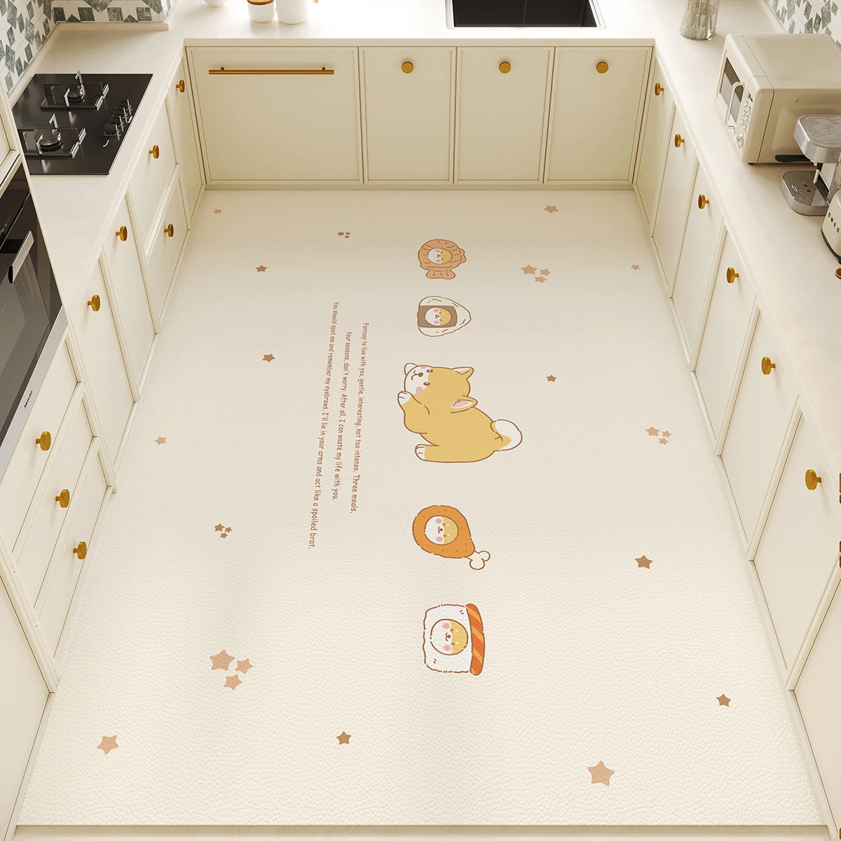 Commercial Kitchen Vinyl - พรมครัว PVC กันน้ำ กันลื่น ป้องกันคราบน้ำมัน ตกแต่งบ้าน