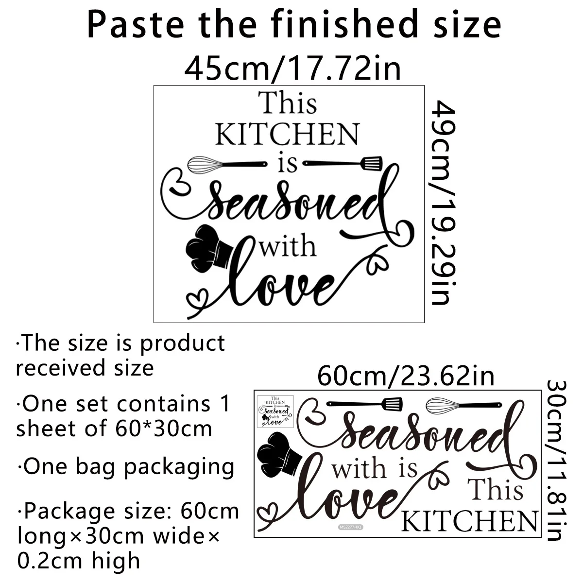 Commercial Kitchen Wall Material - สติกเกอร์ติดผนังห้องครัว วัสดุ PVC ติดตั้งเองได้ ลอกออกได้ ดีไซน์ทันสมัย
