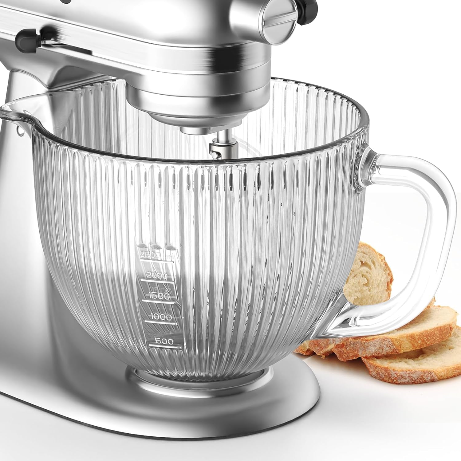 Commercial Kitchen Aid Mixer - GVODE ชามแก้วสําหรับ Kitchenaid Mixer, 4.5-5 Quart