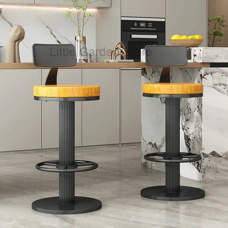 Commercial Kitchen Counter - เก้าอี้สตูลร้านเสริมสวยราคาถูก เก้าอี้เคาน์เตอร์ครัว เก้าอี้บาร์มีพนักพิง เฟอร์นิเจอร์บาร์ เก้าอี้แต่งหน้าแบบโปร่งใสสำหรับร้านอาหาร เก้าอี้สตูลสูง