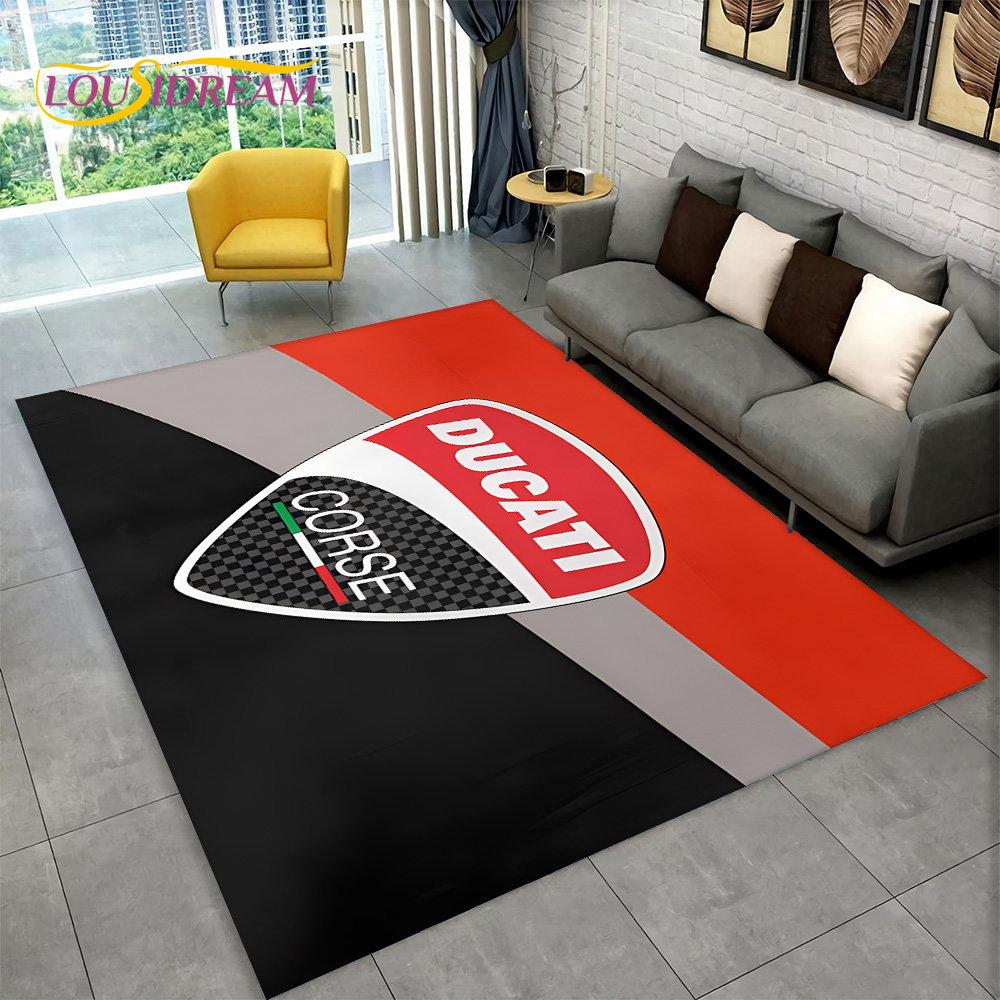Commercial Kitchen Floor - พรมลาย 3D D-Ducati ขนาดใหญ่ พรมปูพื้นสำหรับห้องนั่งเล่น ห้องนอน