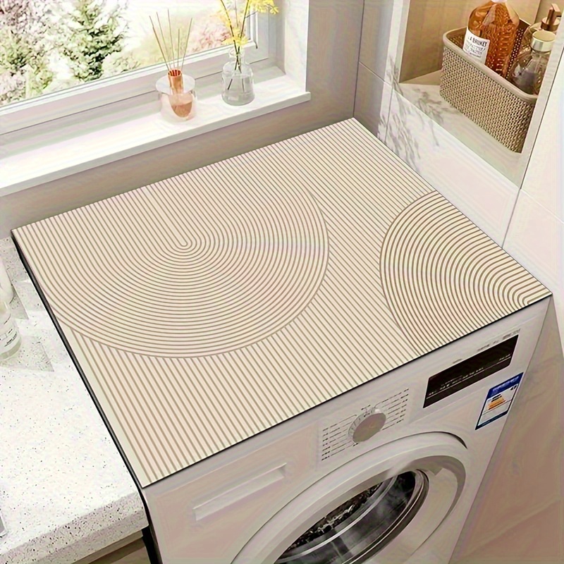 Commercial Kitchen Floor - VIKAMA แผ่นรองฝาครอบเครื่องซักผ้าแบบมินิมอล ดูดซับน้ำ กันลื่น แผ่นป้องกันพื้นผิว แผ่นรองระบายน้ำในครัว