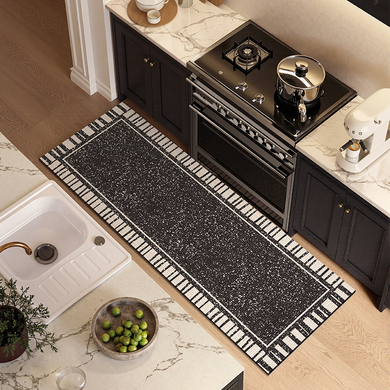 Commercial Kitchen Vinyl - พรมปูพื้นห้องครัวกันลื่นป้องกันความเมื่อยล้าพรมหนังพีวีซีกันน้ำพรมยาวสไตล์โมเดิร์นตกแต่งบ้านพรมไวนิล