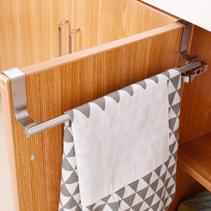 ราวแขวนผ้าแบบไม่ต้องเจาะติดผนั - Commercial Kitchen Door บทวิจารณ์และราคา