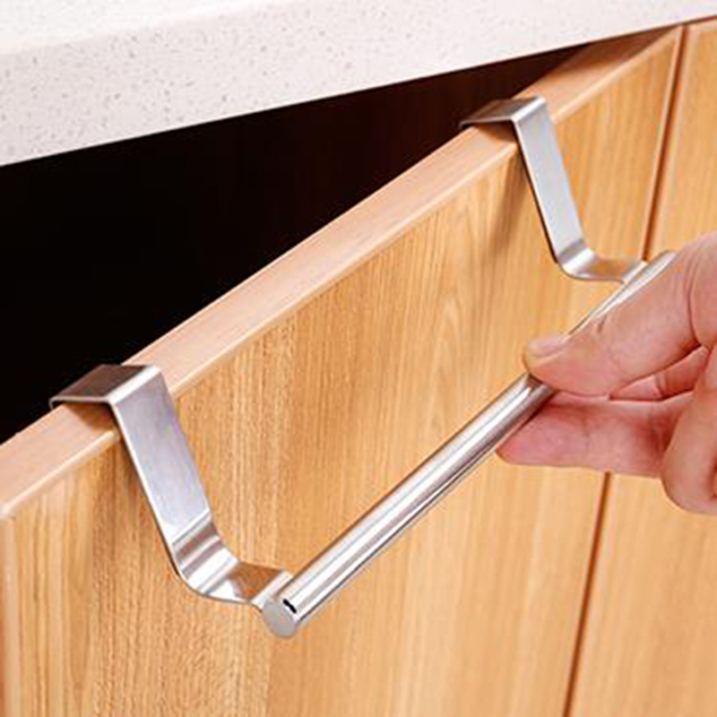 ราวแขวนผ้าแบบไม่ต้องเจาะติดผนั - Commercial Kitchen Door บทวิจารณ์และราคา