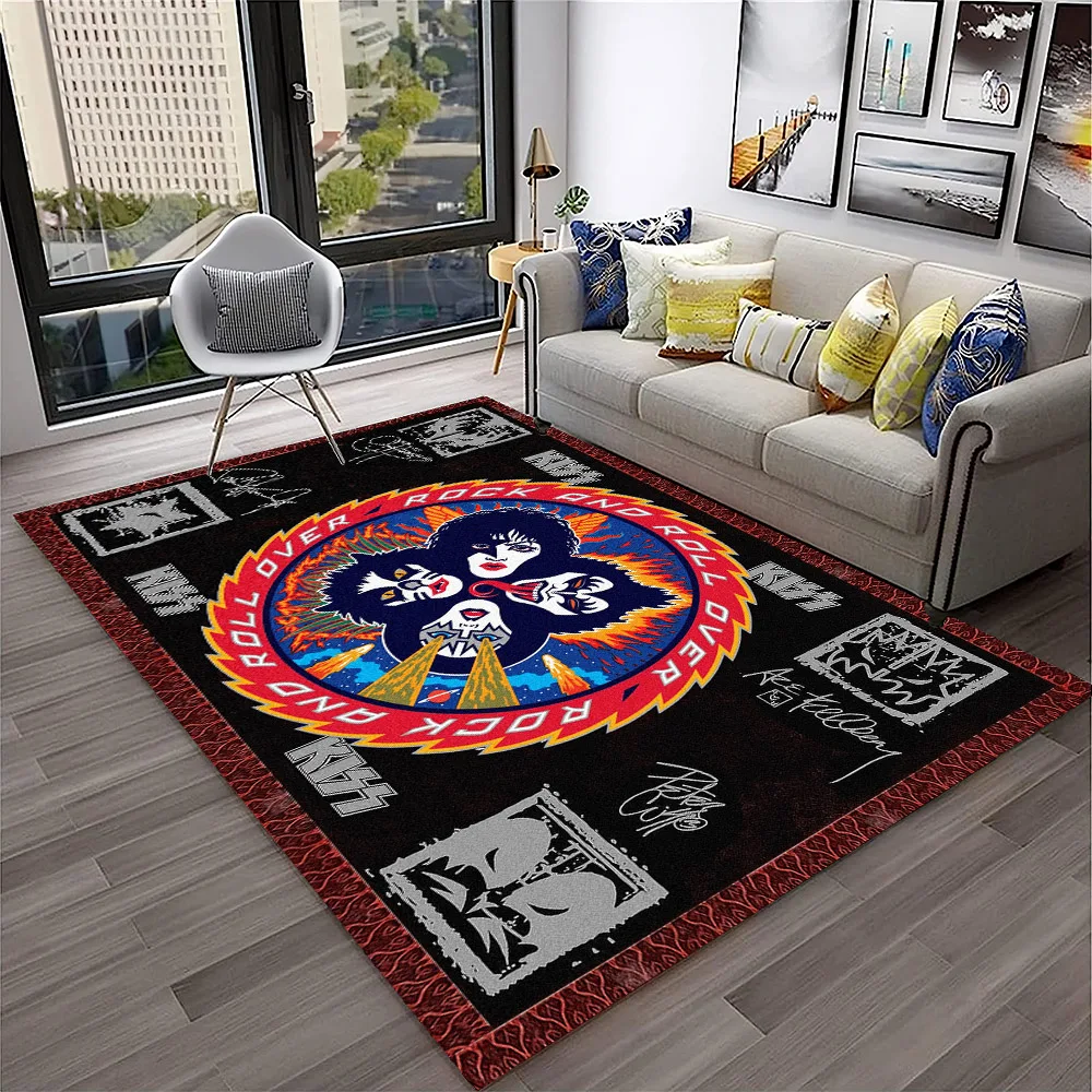 Retro KISS Rock Band พรมพรมสํา - Commercial Kitchen Floor บทวิจารณ์และราคา
