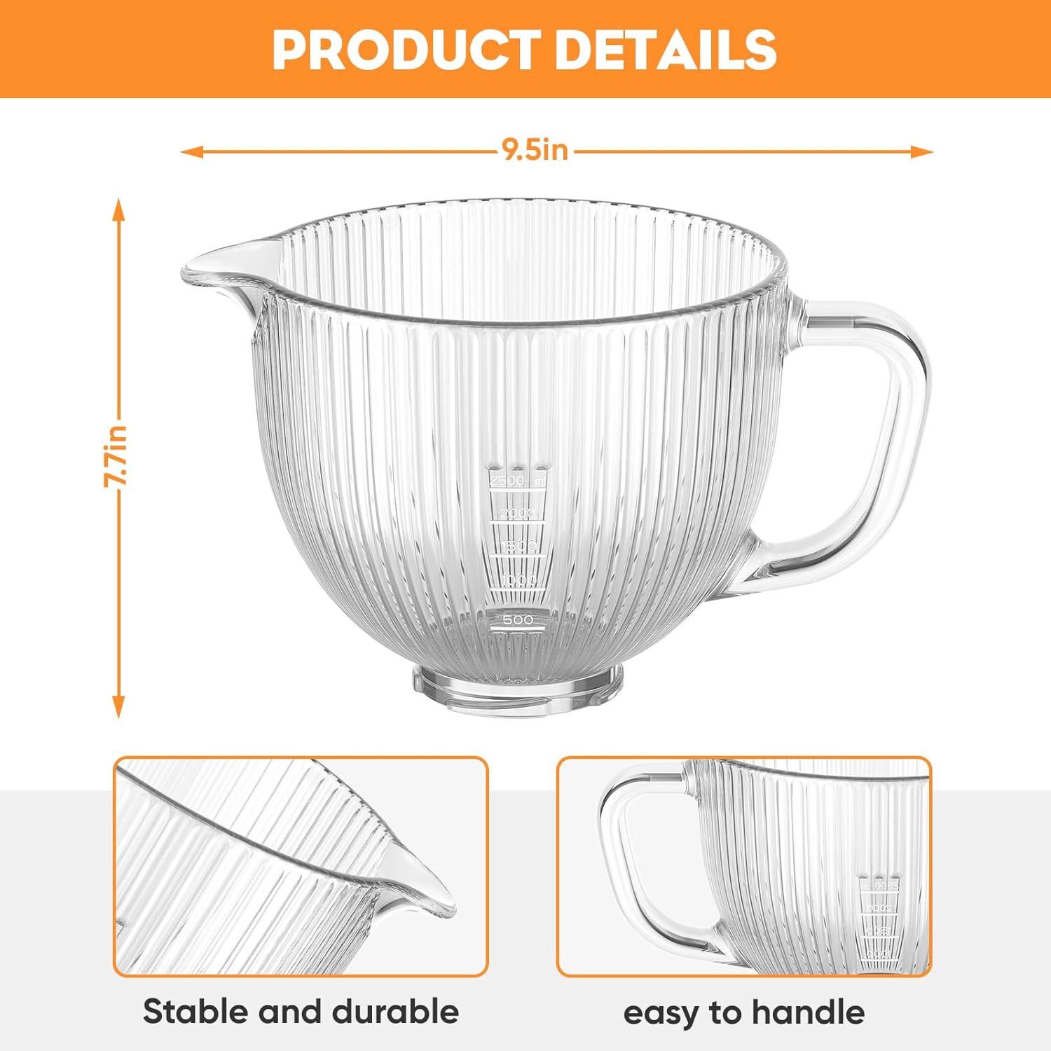 GVODE ชามแก้วสําหรับ Kitchenai - Commercial Kitchen Aid Mixer บทวิจารณ์และราคา