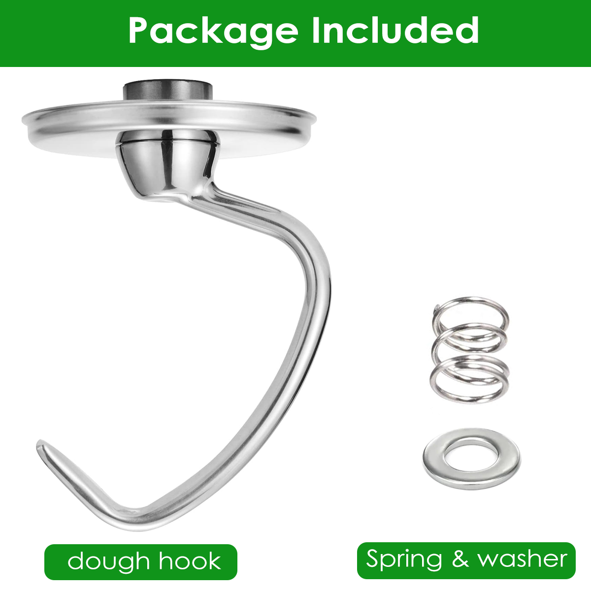 ตะขอเกี่ยวแป้งสแตนเลสพร้อมสปริ - Commercial Kitchen Aid Mixer บทวิจารณ์และราคา