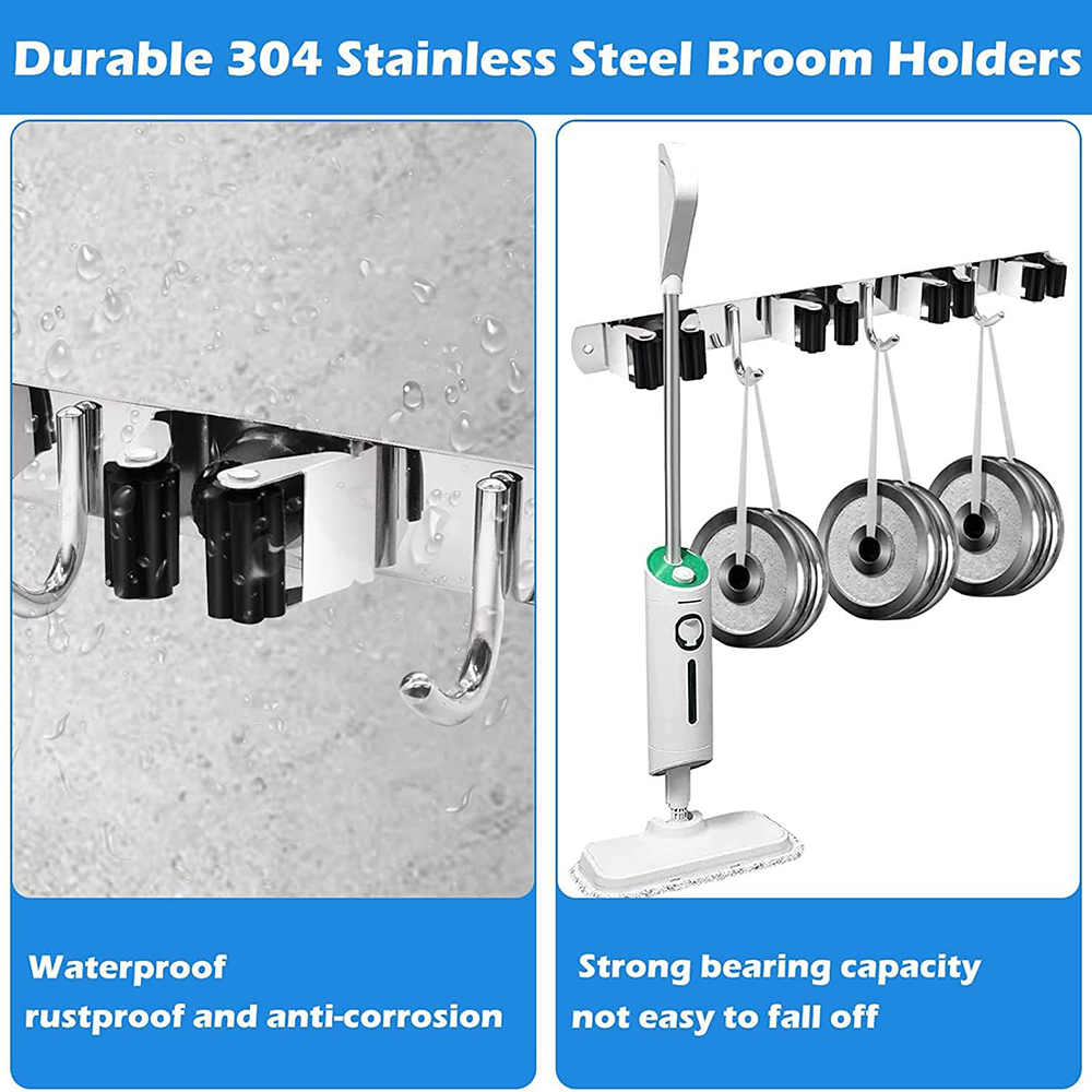 ที่แขวนไม้ถูพื้นและไม้กวาดสแตน - Commercial Kitchen Door บทวิจารณ์และราคา